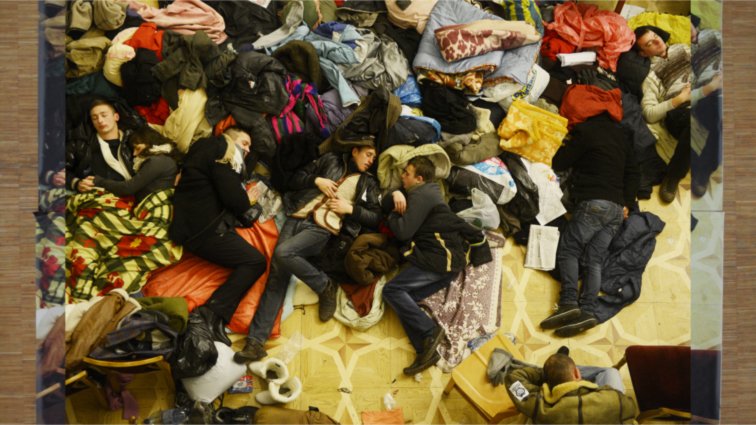 Ukrainian protesters by Filip Singer, European Pressphoto agency

(Still from Sleepers’ Manifesto by Barbora Kleinhamplová &amp; Tereza Stejskalová)