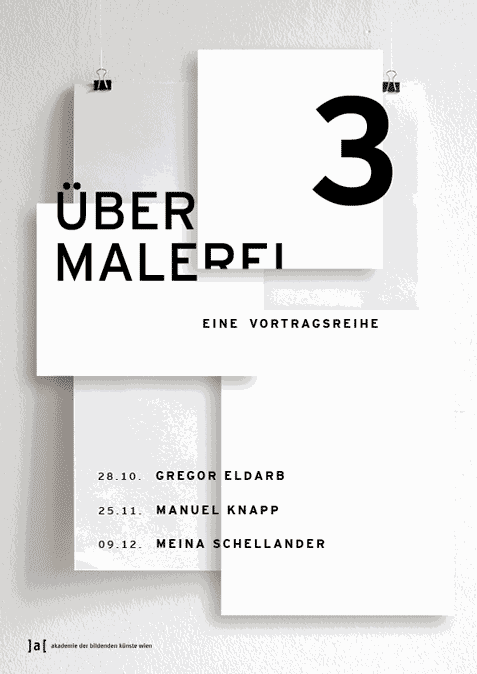 Vortrag im Rahmen der Reihe
 
  Über Malerei
 
 .