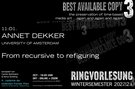 Annet Dekker – From recursive to refiguring