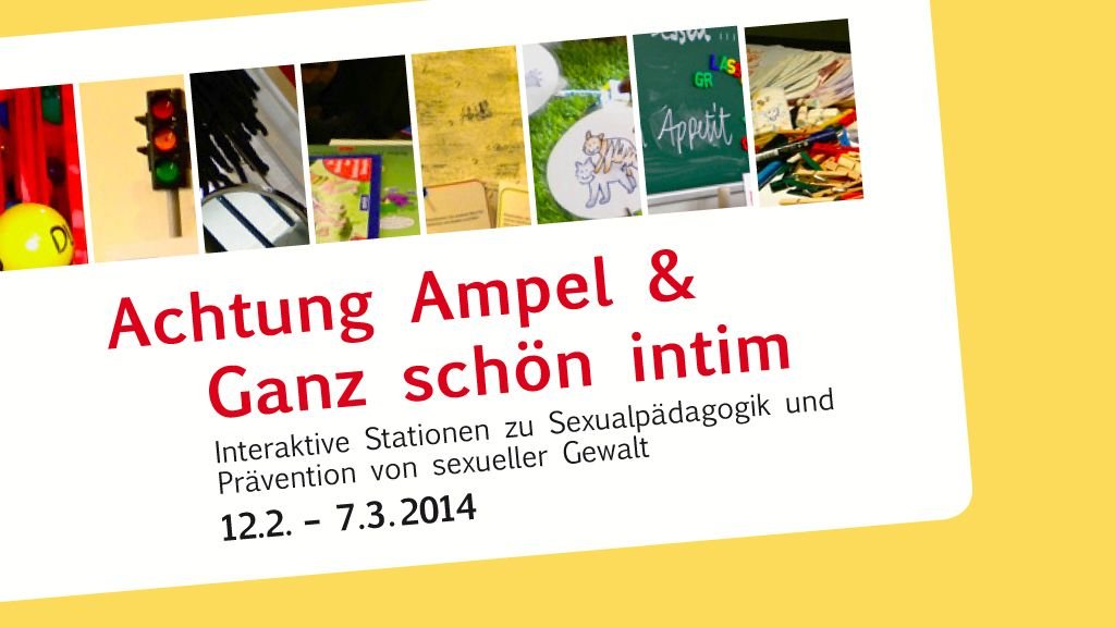 Eine Kooperation des Vereins Selbstlaut - gegen sexualisierte Gewalt an Kindern und Jugendlichen, Jugend am Werk und dem Institut für das künstlerische Lehramt.
 
 Offene Tage für Einzelbesucher_innen: Samstag, 15.02.2014, Samstag, 01.03.2014 und Freitag, 07.03.2014. Für Kinder und Jugendliche ab 10 Jahren ist ein Besuch zwischen dem 24. Februar und dem 6. März 2014 nach Anmeldung in der Zeit von 9.00 bis 16.00 h in Begleitung von Pädagog_innen möglich. In einem zweistündigen Workshop geht es um sexualpädagogische Themen und Prävention.