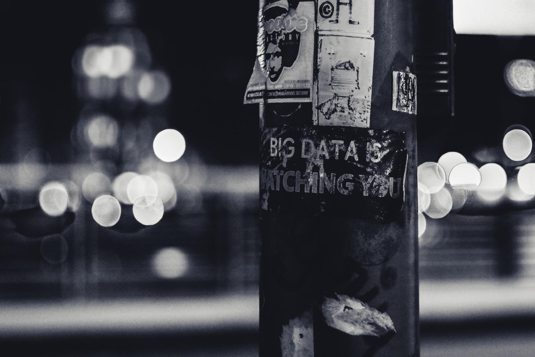 [em]Big data is watching you[/em], Photo by ev on Unsplash/Free to use under the Unsplash License