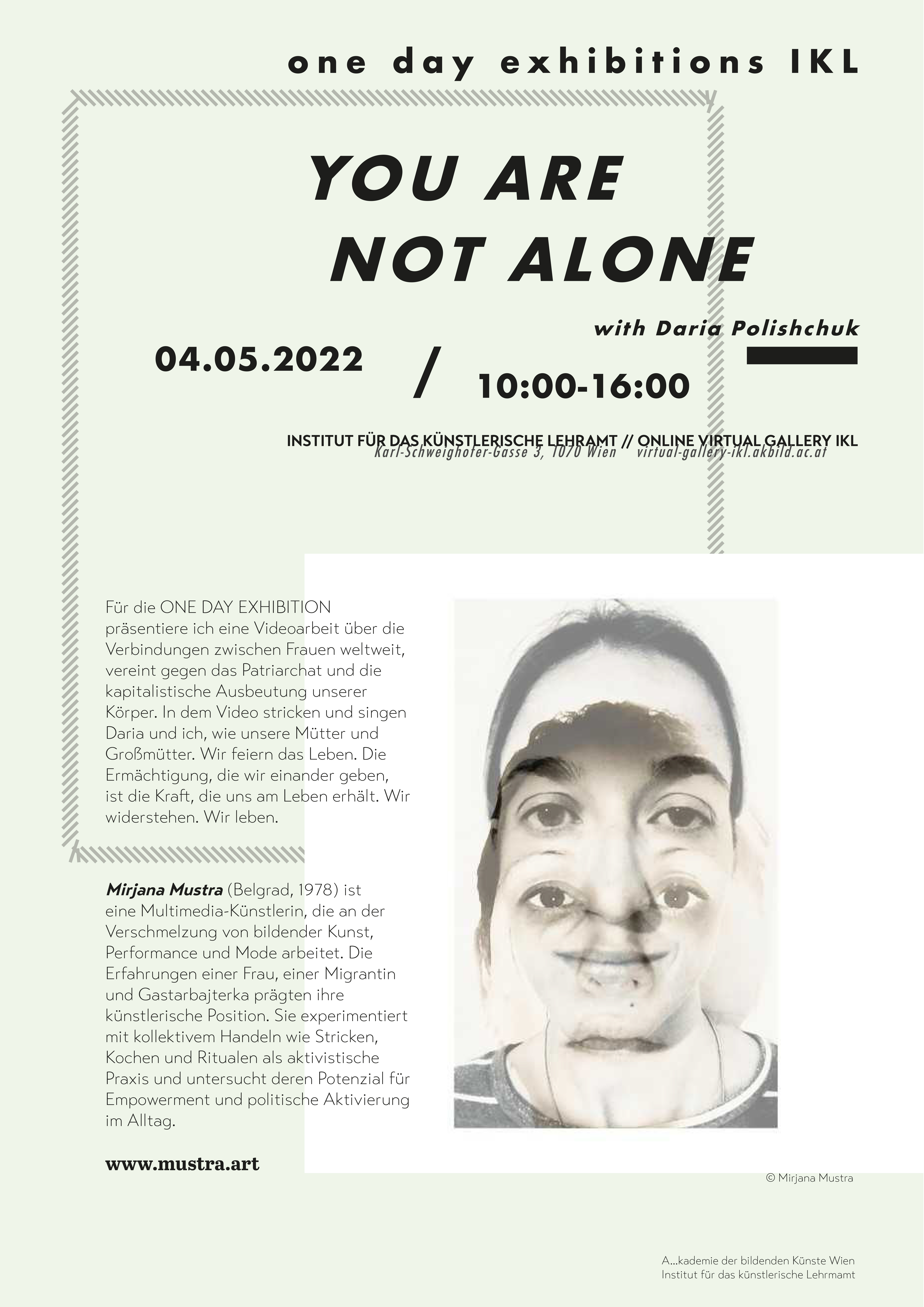 One Day Exhibition IKL: You Are Not Alone