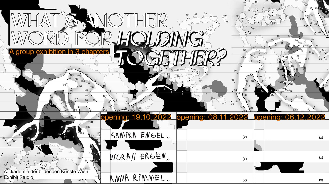 What’s another word for holding together?, Exhibit Studio, 19.10.–18.12.2022, design: Irene Landa