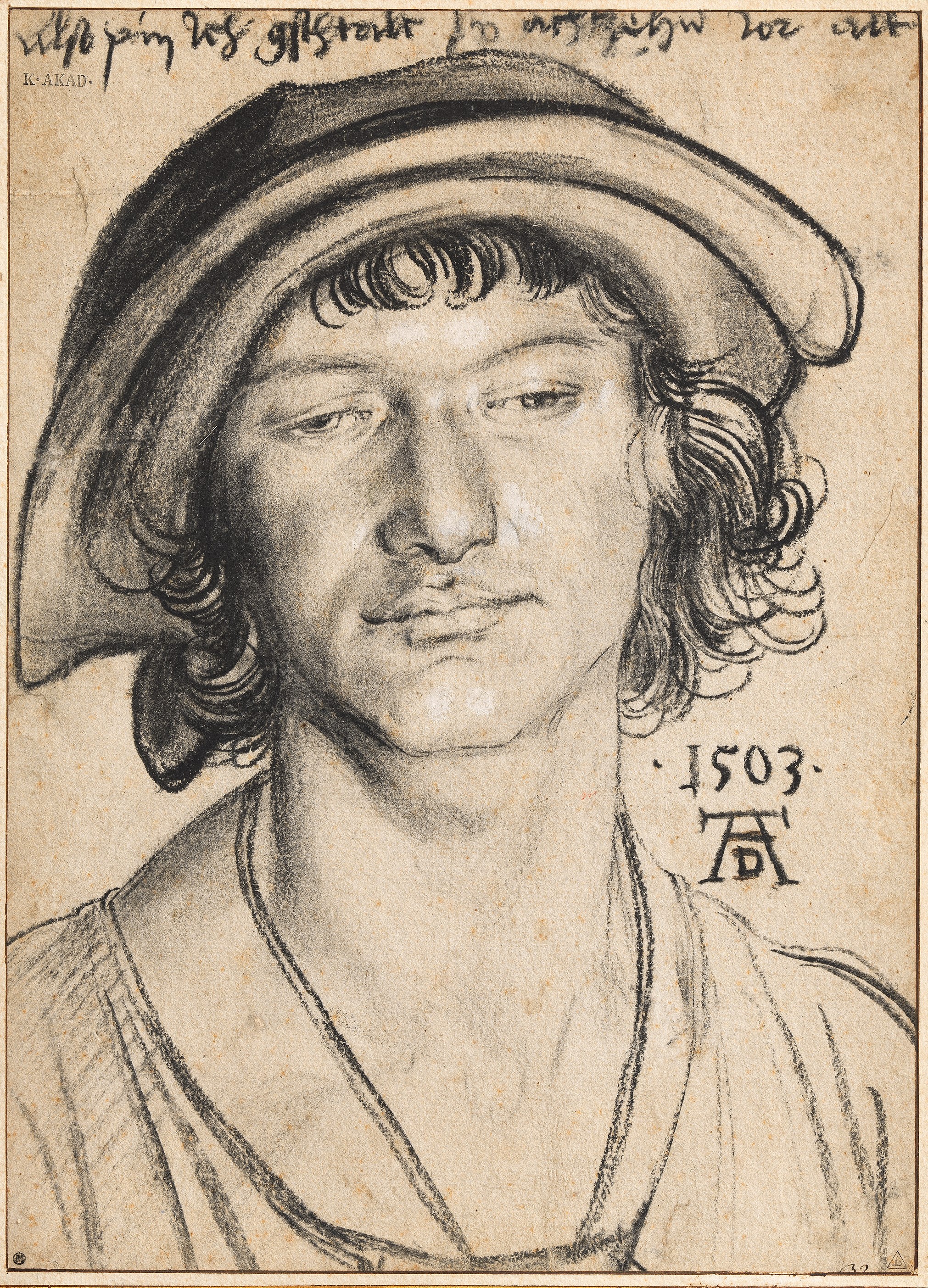 Albrecht Dürer, [em]Portrait of an 18-year-old Youth[/em], 1503 © Graphic Collection of the Academy of Fine Arts Vienna