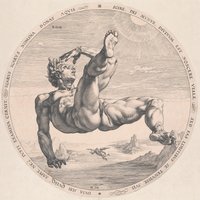 Hendrick Goltzius, Icarus, from the series The Four Disgracers, 1588, Graphic Collections of the Academy of Fine Arts Vienna