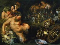 Peter Paul Rubens, Bacchanal scene: [em]The Dreaming Silenus[/em], ca. 1610-1612, oil on canvas © Paintings Gallery of the Academy of Fine Arts Vienna