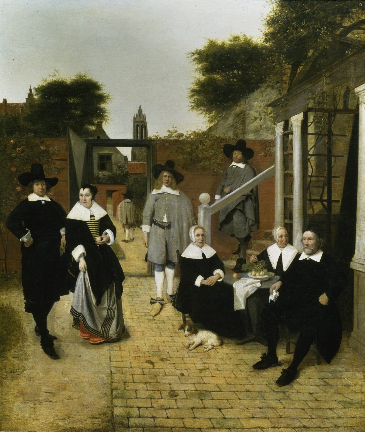 Pieter de Hooch, Family Group in a Courtyard in Delft, c. 1658 © Paintings Gallery of the Academy of Fine Arts Vienna