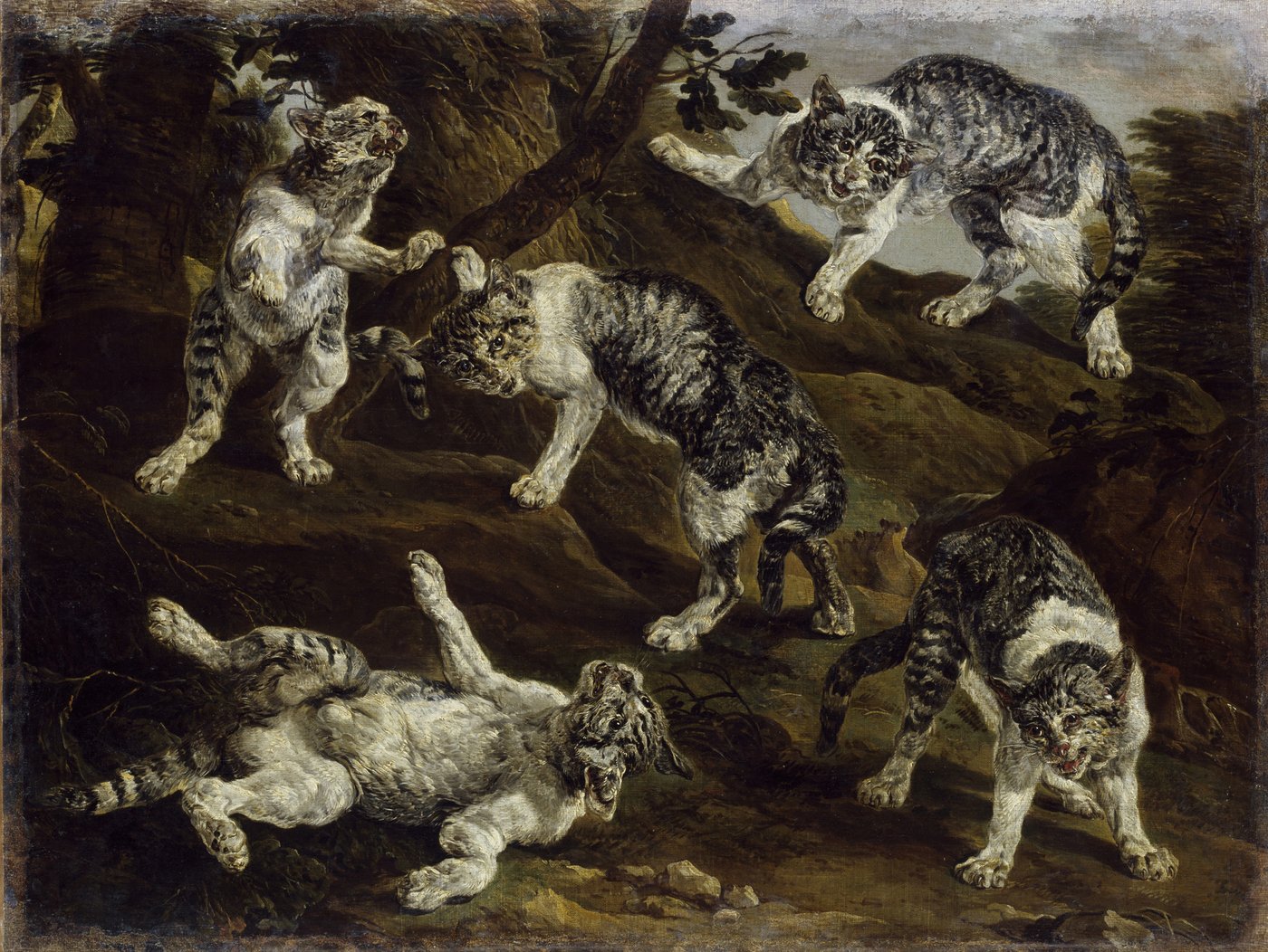 Jan Fyt: [em] Wild Cats [/em], c. 1630, oil on canvas © Paintings Gallery of the Academy of Fine Arts Vienna