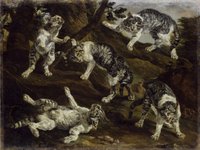 Jan Fyt: [em] Wild Cats [/em], c. 1630, oil on canvas © Paintings Gallery of the Academy of Fine Arts Vienna