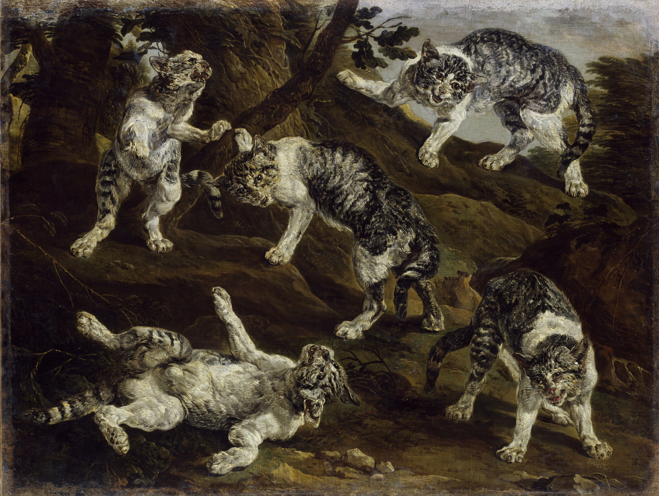 Jan Fyt: [em] Wild Cats, [/em] c. 1630, oil on canvas © Paintings Gallery of the Academy of Fine Arts Vienna