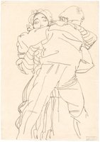 Egon Schiele, [em]Dancing Couple[/em], 1918, pencil on paper © Graphic Collection of the Academy of Fine Arts Vienna