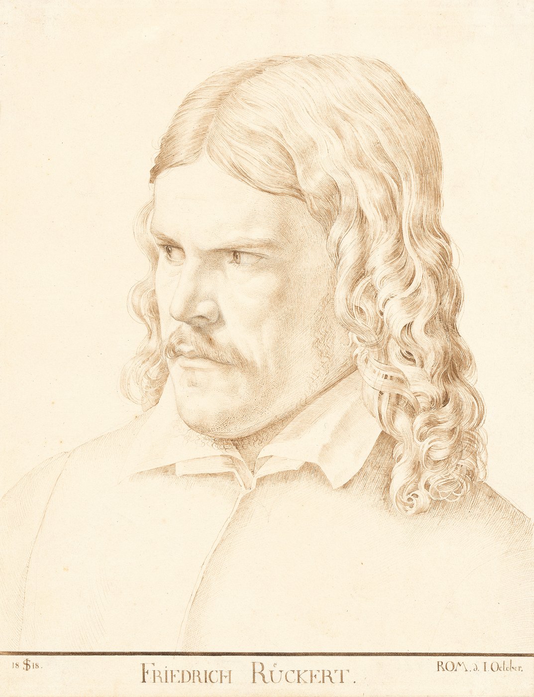 Julius Schnorr von Carolsfeld, [em]Portrait of Friedrich Rückert[/em], 1818, pencil and ink on paper © Graphic Collection of the Academy of Fine Arts Vienna