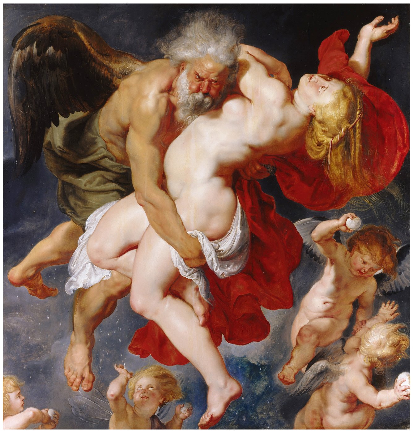 Peter Paul Rubens (1577–1640), [em]Boreas abducts Oreithyia[/em], around 1615, oil on wood / oak © Paintings Gallery of the Academy of Fine Arts Vienna