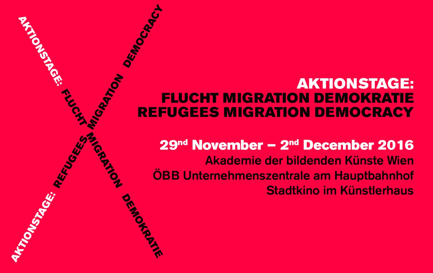 Organized by
 
 
 Initiative Minderheiten, Center for Advanced Studies South Eastern (CAS SEE), ERSTE Stiftung, Institut für die Wissenschaften von Menschen (IWM), Asylkoordination Österreich, arge region kultur, GBW Minderheiten, Interkulturelles Zentrum (iz), Karl-Renner-Institut


 
  In co-operation with
 
 
 Österreichische Bundesbahnen (ÖBB), Akademie der bildenden Künste Wien, Stadtkino im Künstlerhaus, REMESO (Institute for Migration, Ethnicity and Society, Linköping University), oiip (Austrian Institute for International Affairs), IDM (Institute for the Danube Region and Central Europe)