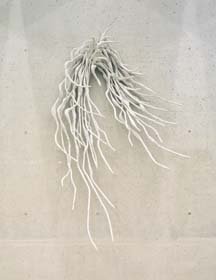 © Photo: Margherita Spiluttini|Projekt S 5 [project S 5], 1996-1998, steel tube, jute, plaster, 129,92 x 80,71 inches