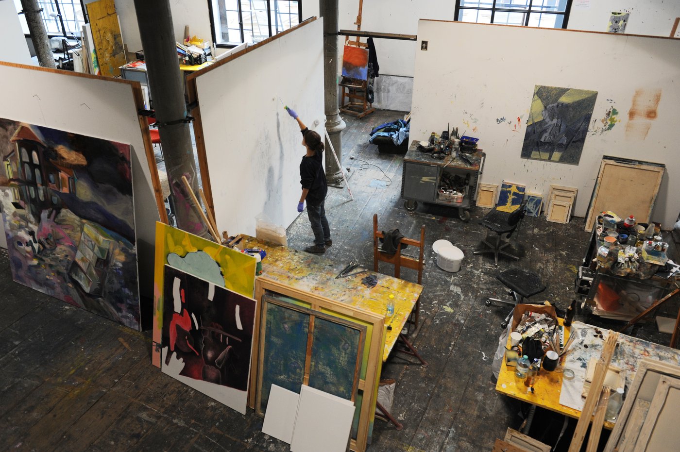 Studio of Expanded pictorial space in the Studio building, photo © Lisa Rastl